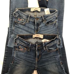 2 pack hollister jeans